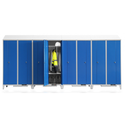 Vestiaires chauffants batterie de 8 cases | Lot-00